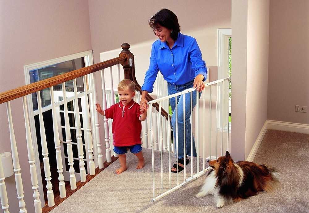 Как закрыть лестницу на второй этаж от ребенка – виды барьеров, особенности