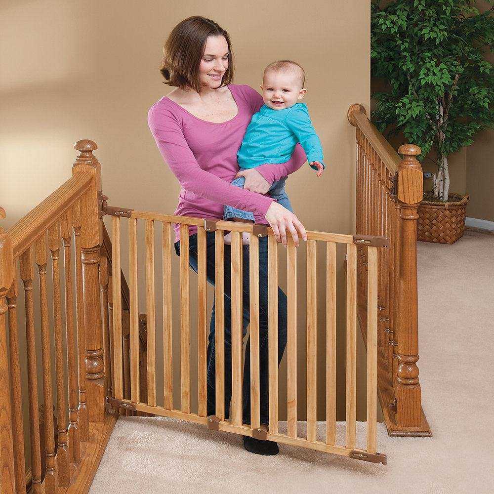 Как выбрать детские ворота безопасности для лестницы