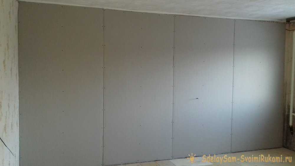 Обшивка стены гипсокартоном с чего начинать с потолка или стен