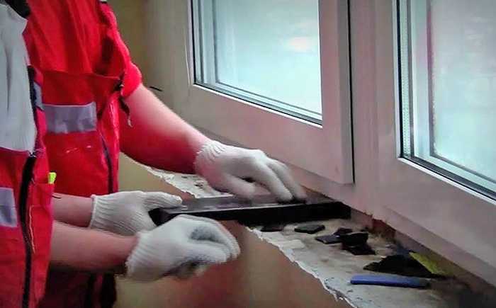 Замена подоконника пластикового окна: инструкция по монтажу, особенности демонтажа