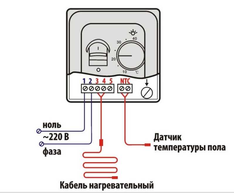 Как правильно подключить теплый пол к терморегулятору и электросети. полезные советы