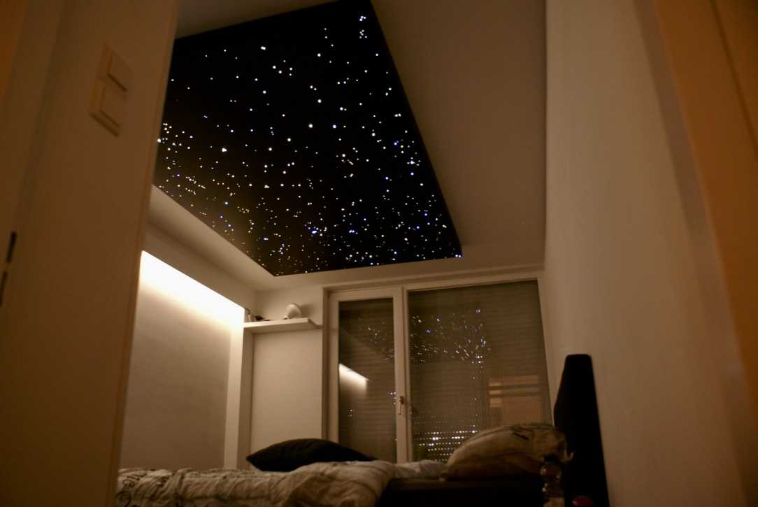 Как сделать на потолке звезду из гипсокартона: инструкция по установке потолочного покрытия "звездное небо" своими руками, видео, фото