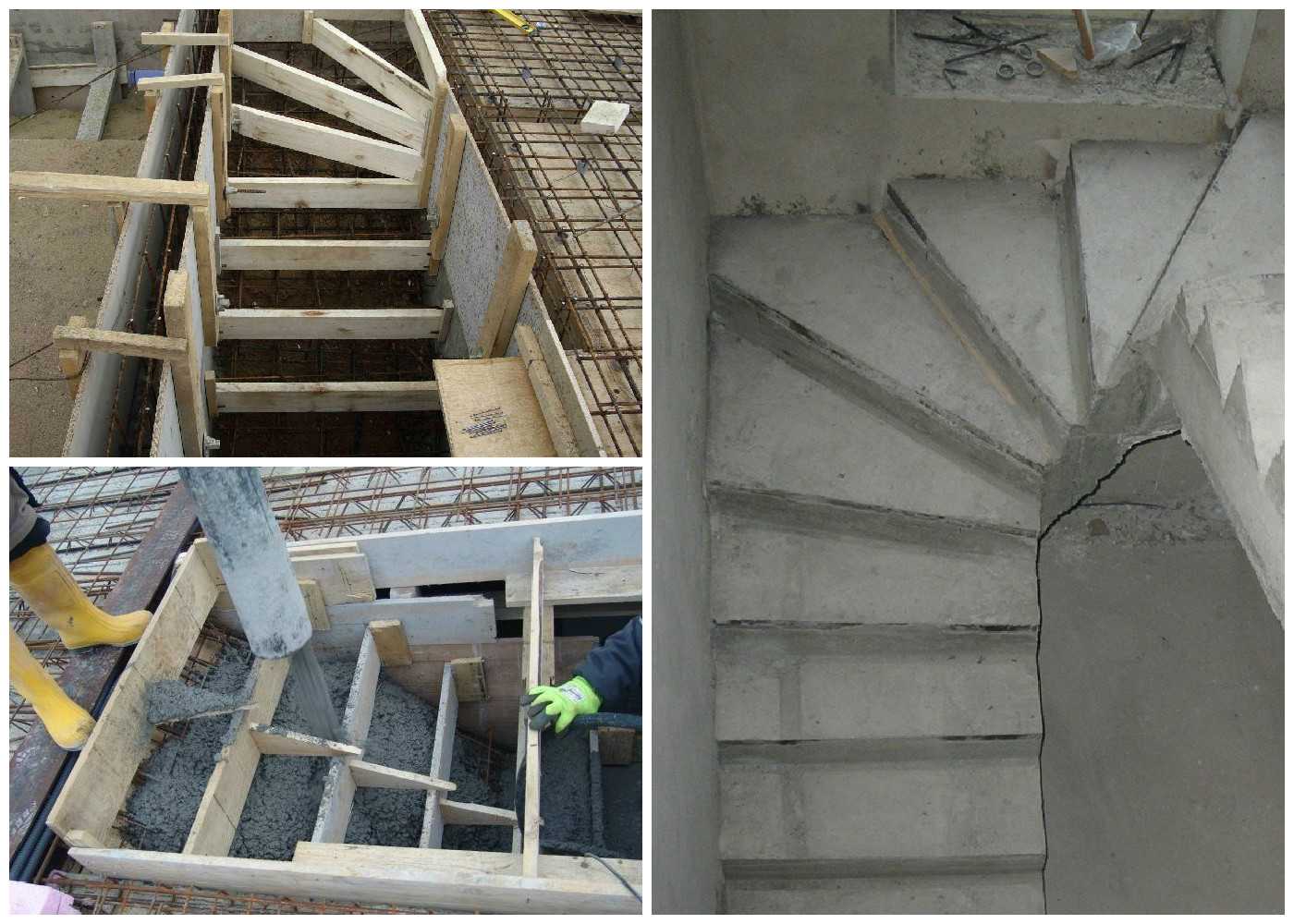 Пошаговая инструкция о том как сделать монолитную лестницу из бетона на второй этаж частного дома Опалубка армирование выравнивание варианты отделки