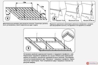 Монтаж реечного потолка своими руками – инструкция