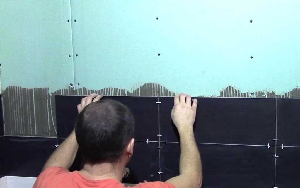 Плитка на гипсокартон - инструкция по укладке, технология и выбор материала