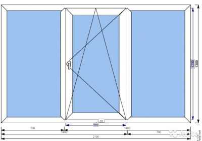 Стандартные размеры балконных дверей