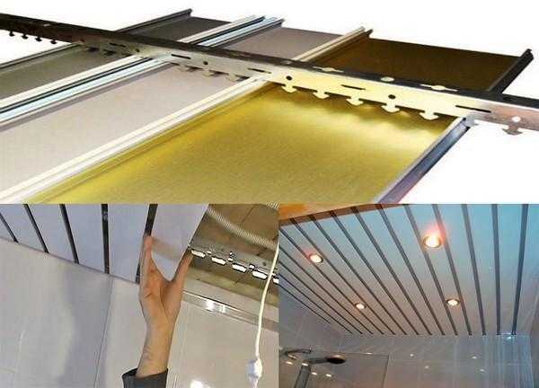 Металлический потолок подвесной: кассетный и реечный и цена за м2 монтажа