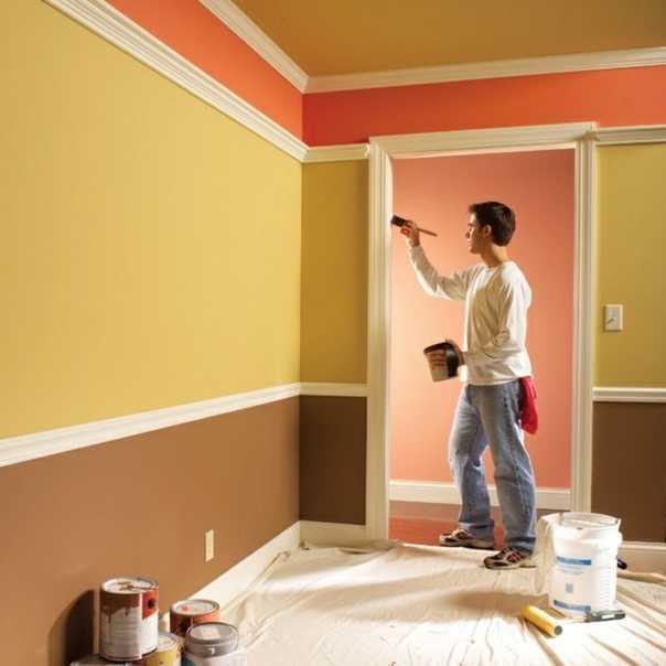 Как своими руками правильно покрасить в квартире стены фактурной краской, способы и шаблоны