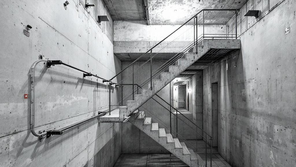 Лестница на монокосоуре: конструкция, металл, монтаж