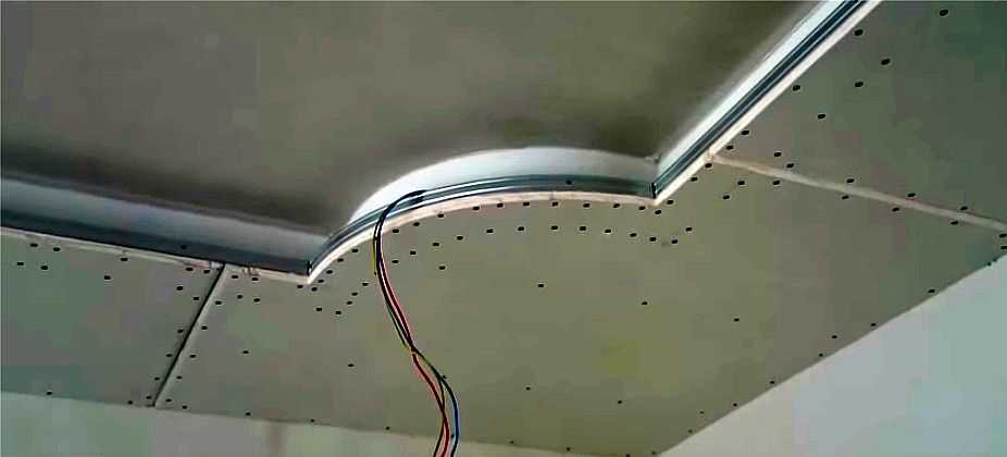 Дизайнерские задумки или подсветка натяжного потолка светодиодной лентой изнутри
