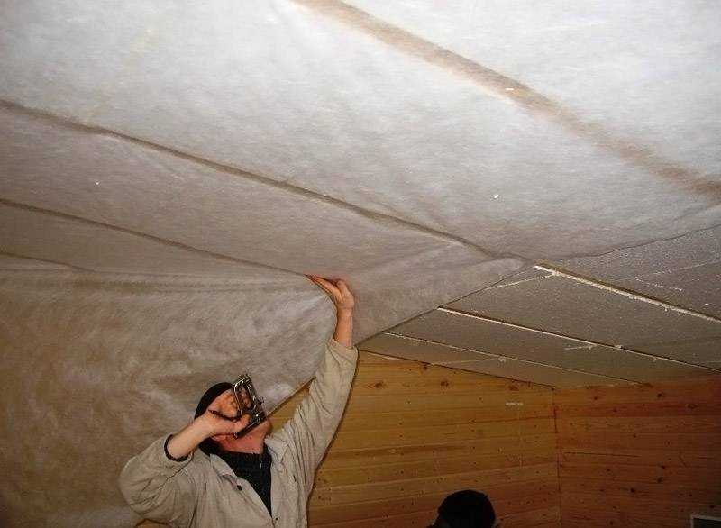 Утепление потолка в частном доме изнутри: чем утеплить внутри, утепляем пенопластом, утеплитель для бетонной поверхности