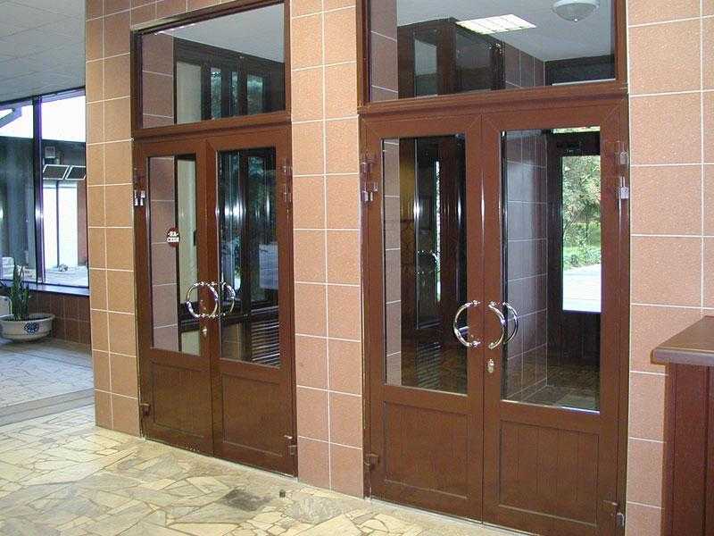 Алюминиевые входные двери