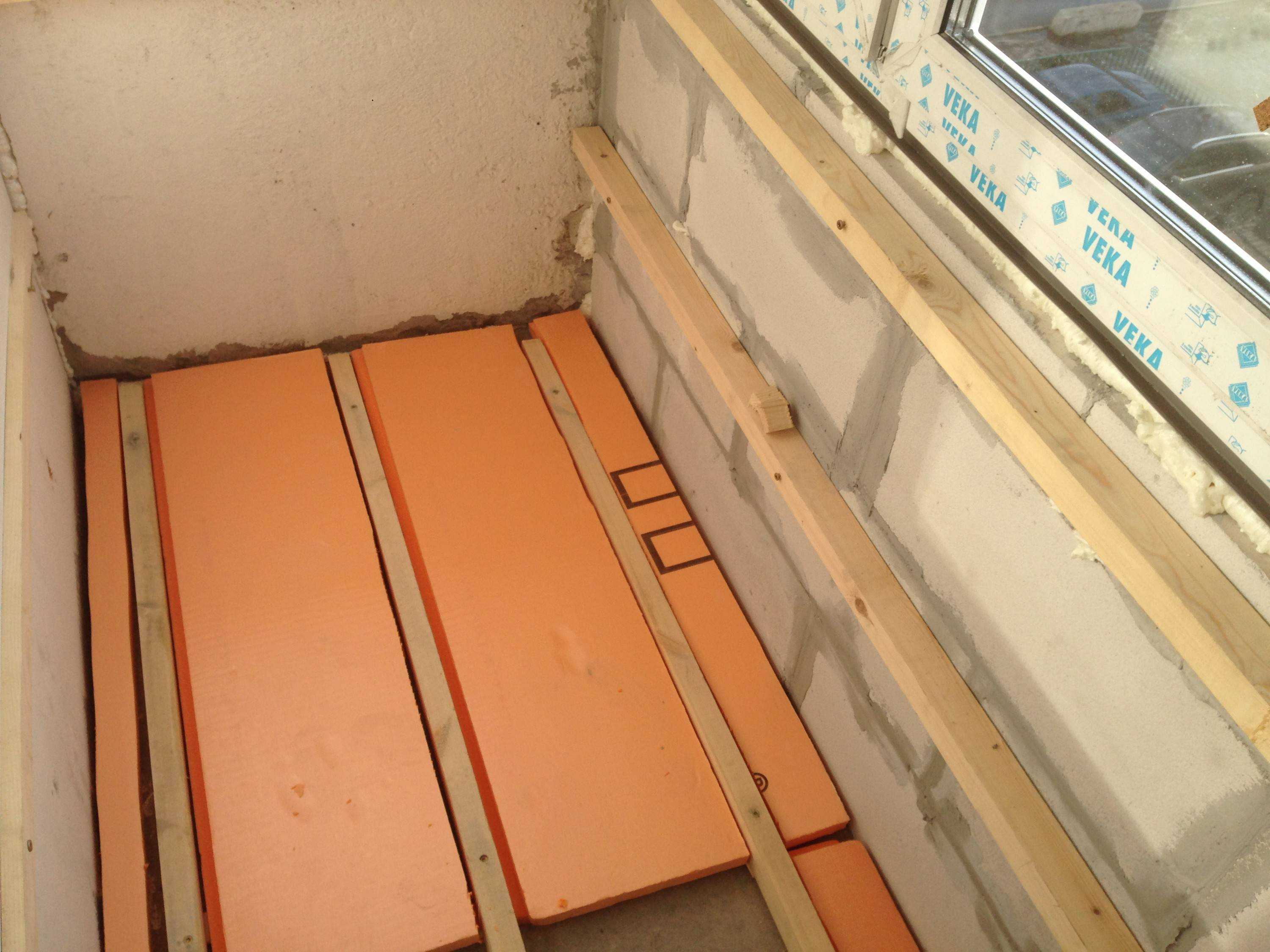 Утепление балкона изнутри своими руками: пошаговая инструкция