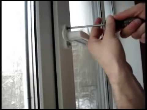 Как снять и разобрать ручку пластикового окна