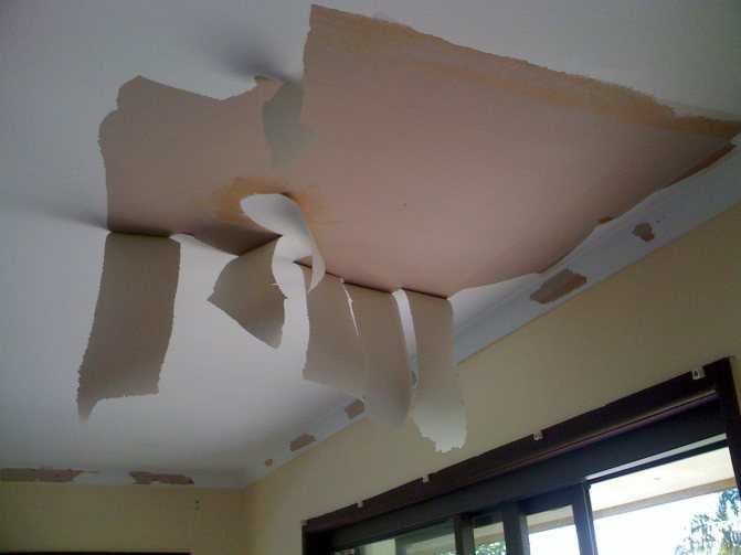 Как сделать качественный ремонт потолка после протечки своими руками