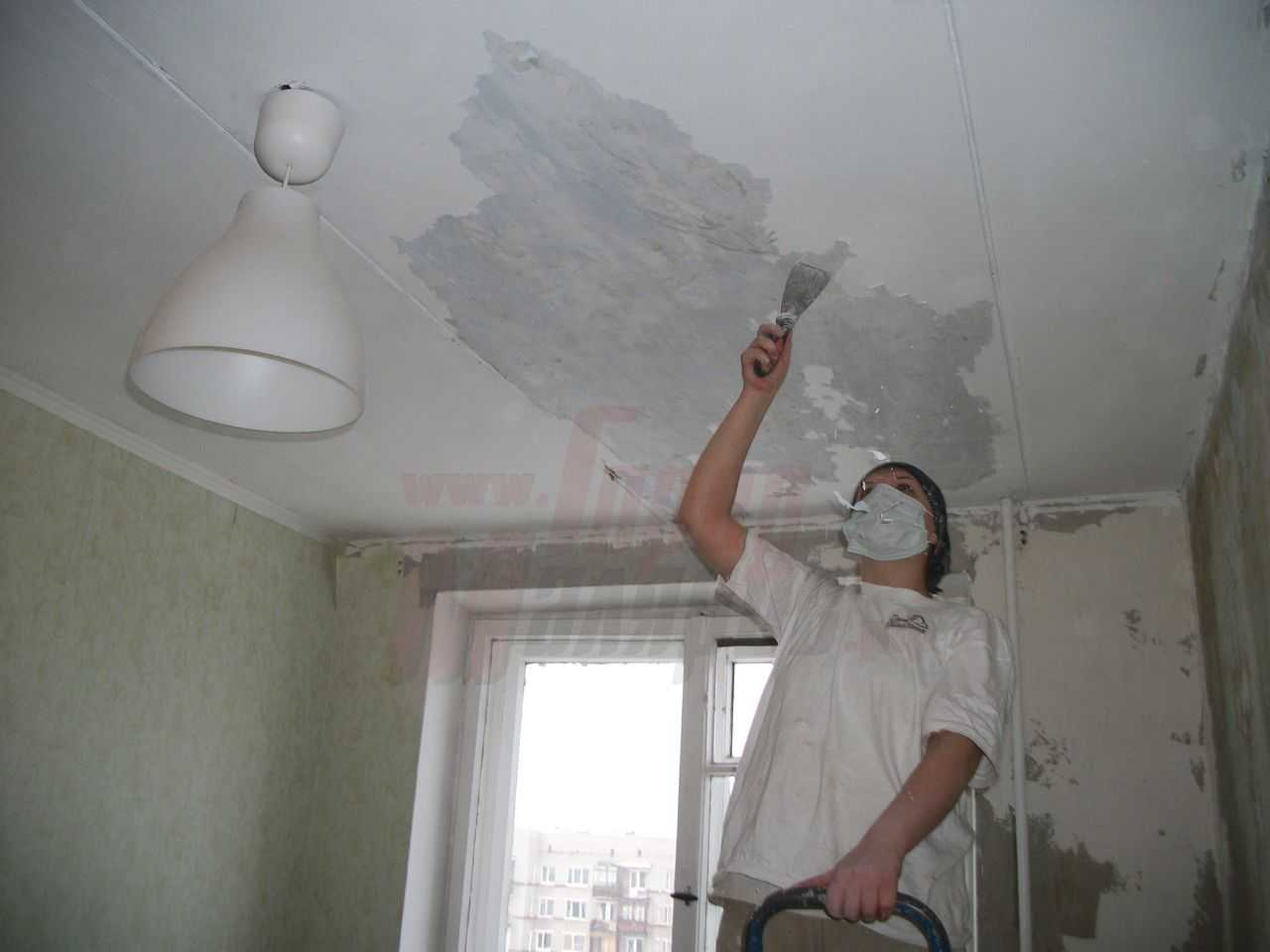 Ремонт потолка в квартире: после протечки, капитальный, косметический