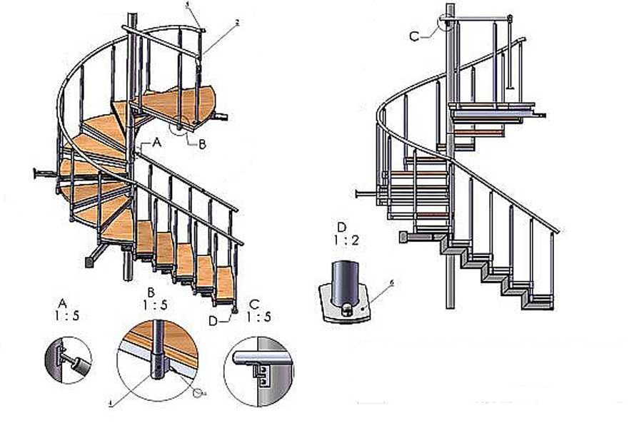 Правильное изготовление лестниц на металлическом каркасе: 2 вида
