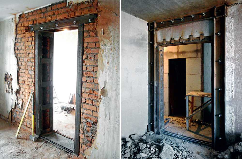Усиление проема в кирпичной стене дверного или оконного проема: как происходит укрепление, нужно ли разрешение архитектора?