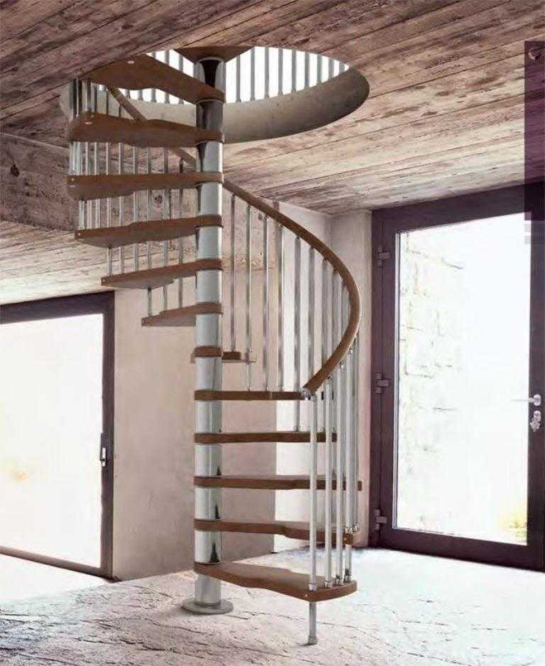 Какие должны быть размеры винтовой лестницы: 4 конфигурации