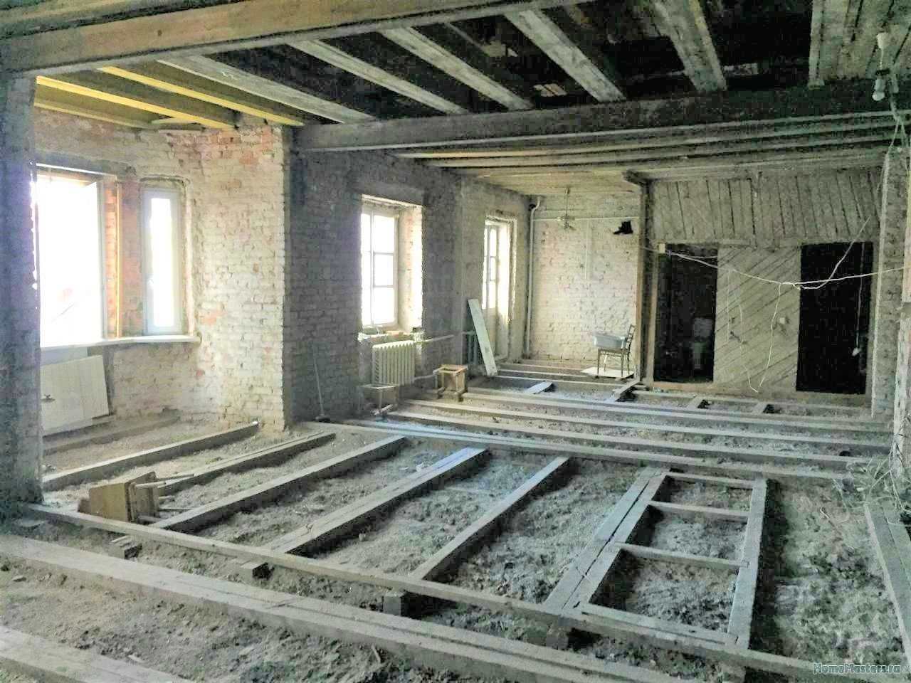Ремонт потолка с деревянными перекрытиям в сталинке своими руками