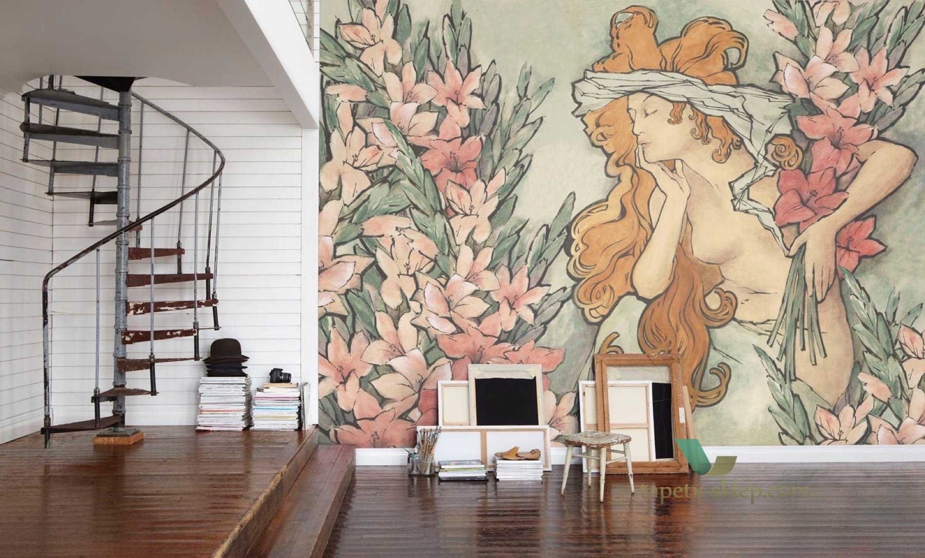 Роспись стен в интерьере (54 фото): оригинальный декор для квартиры
