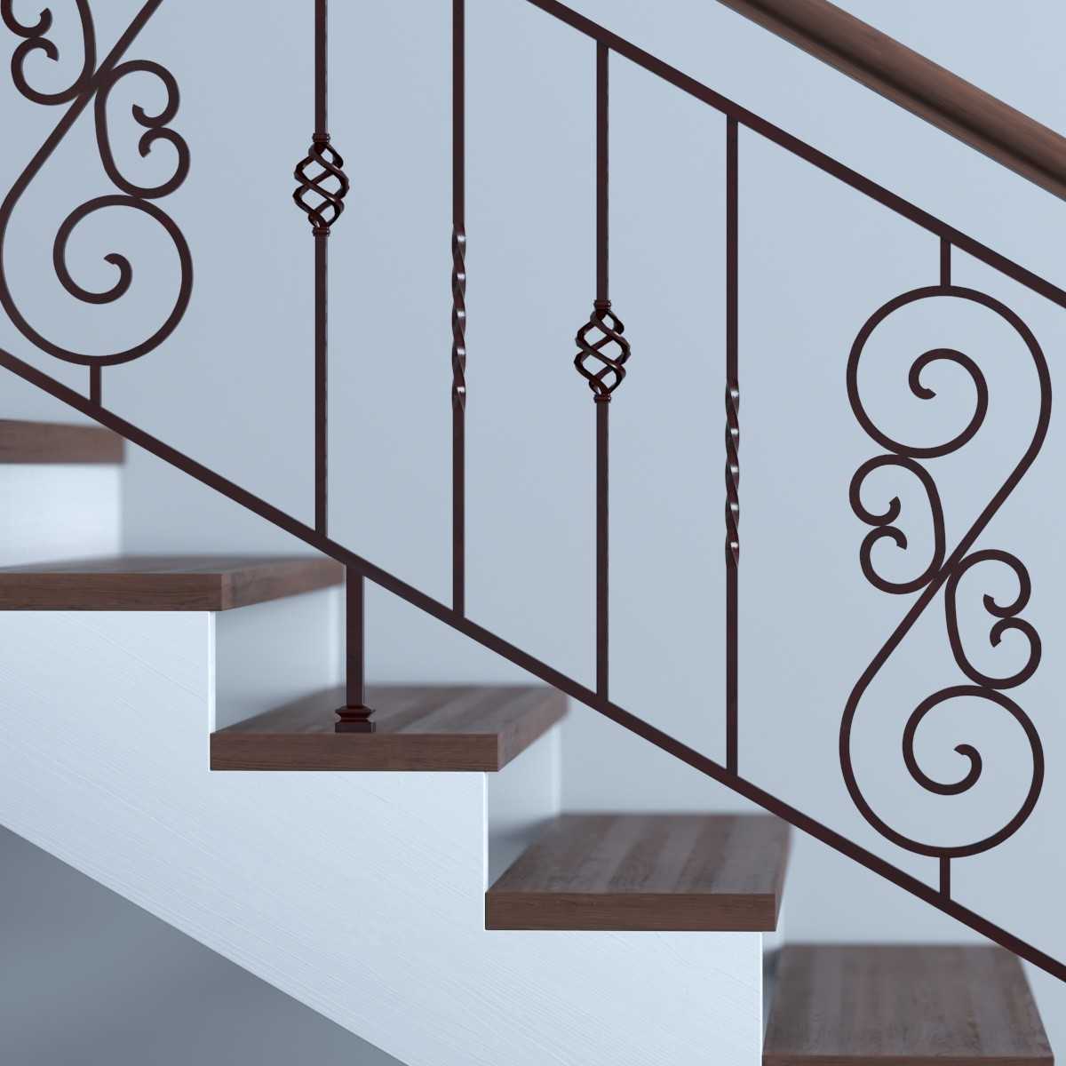 Перила для лестниц в частном доме – какие выбрать, из какого материала, как установить