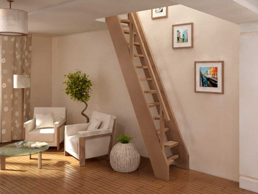 Компактные лестницы на второй этаж: фото и дизайн маленькой площади, дом с малогабаритными помещениями, места