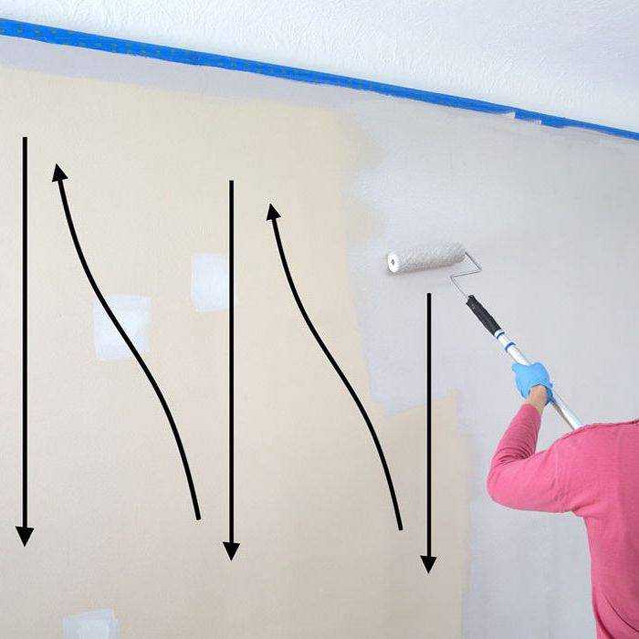 Как покрасить потолок водоэмульсионной краской по старой побелке