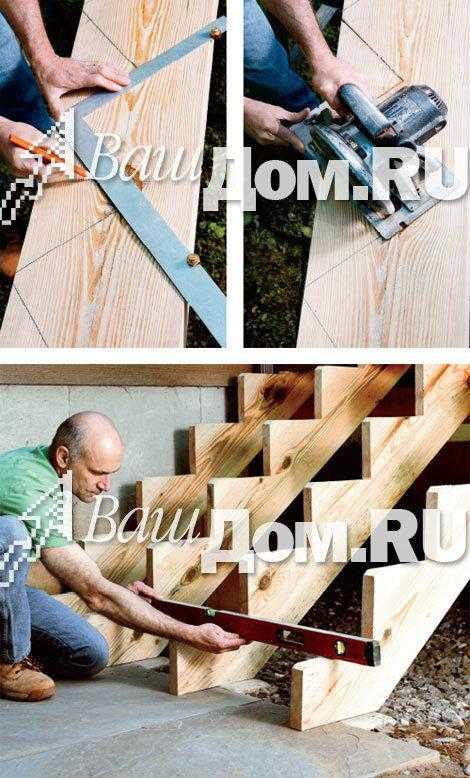 Как сделать прямую приставную деревянную лестницу Виды сечение элементов расчет шаг ступеней наращивание простой переносной конструкции