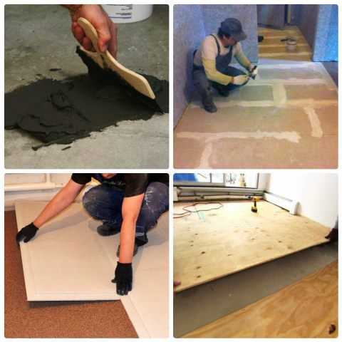 Как выровнять бетонные и деревянные полы под ламинат