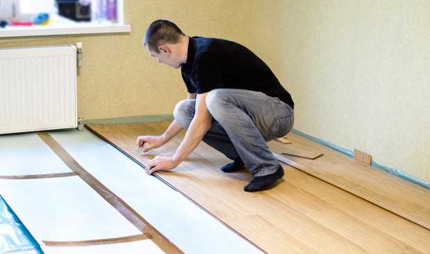 Укладка ламината на бетонный пол с подложкой: фото, инструкция и самые полезные советы