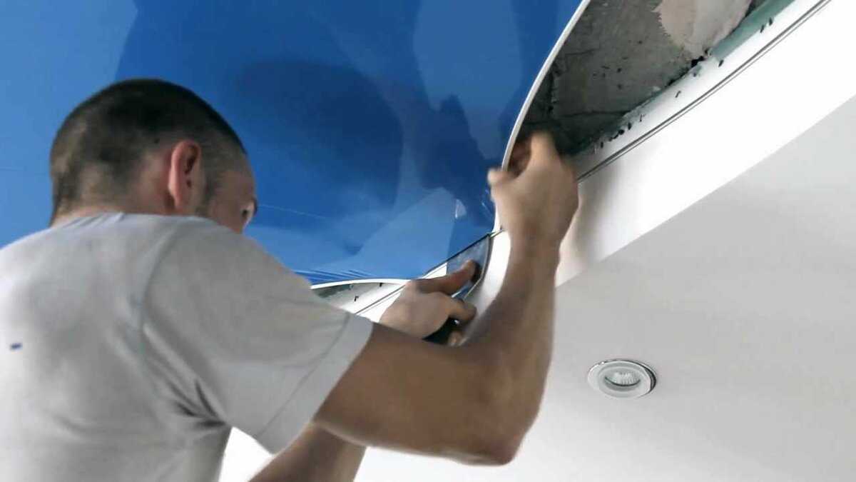 Как сделать натяжной потолок своими руками без нагрева: технология холодной натяжки