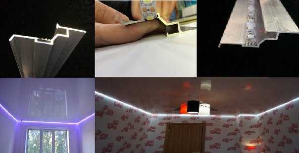 Потолок из гипсокартона с подсветкой своими руками: пошаговая инструкция с фото