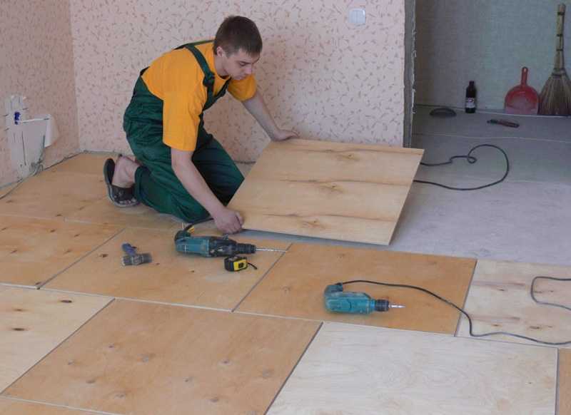 Подготовка пола под линолеум — старого бетонного, деревянного