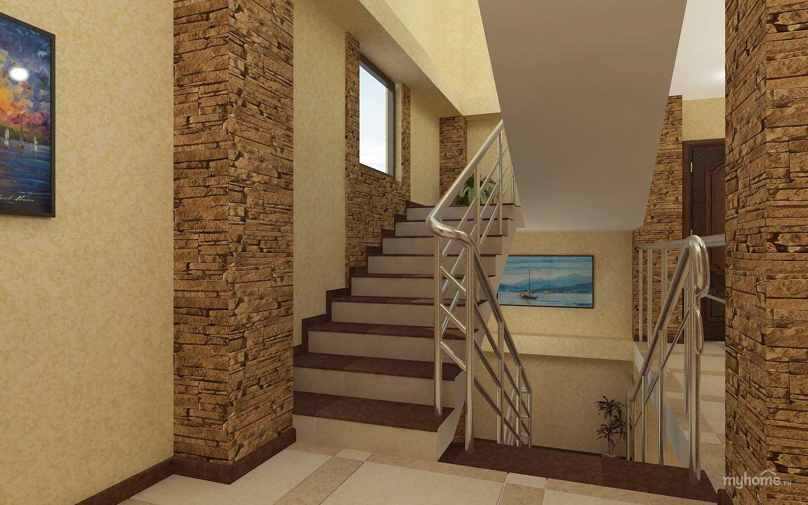 Варианты отделки стен лестничной клетки - самстрой - строительство, дизайн, архитектура.