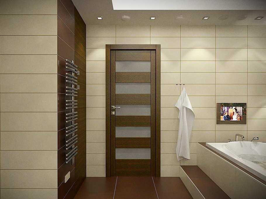 Дверь в ванную комнату и туалет: какую поставить в санузел Выбор материала и конструкции дверей Требования установка дверей в ванной и туалете фото
