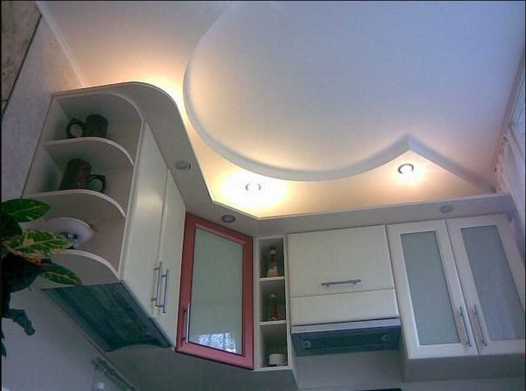 Красивый потолок на кухне из гипсокартона фото 2020 современные идеи