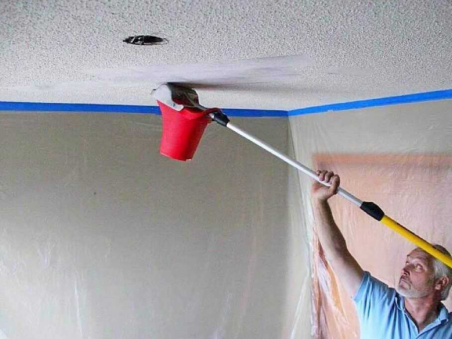 Покраска потолка: как и чем покрасить своими руками +50 фото