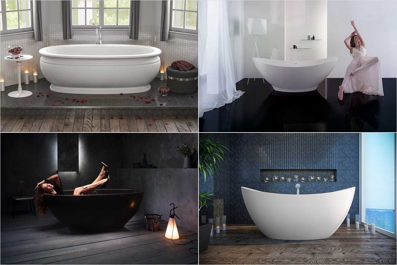 Сидячая ванна для маленьких ванных комнат: виды, размеры, как выбрать (+ фото)