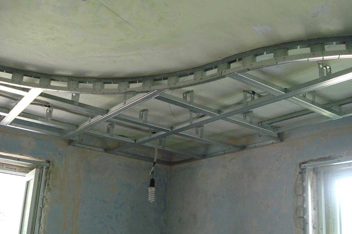 Подвесной потолок из гипсокартона своими руками: пошаговая инструкция