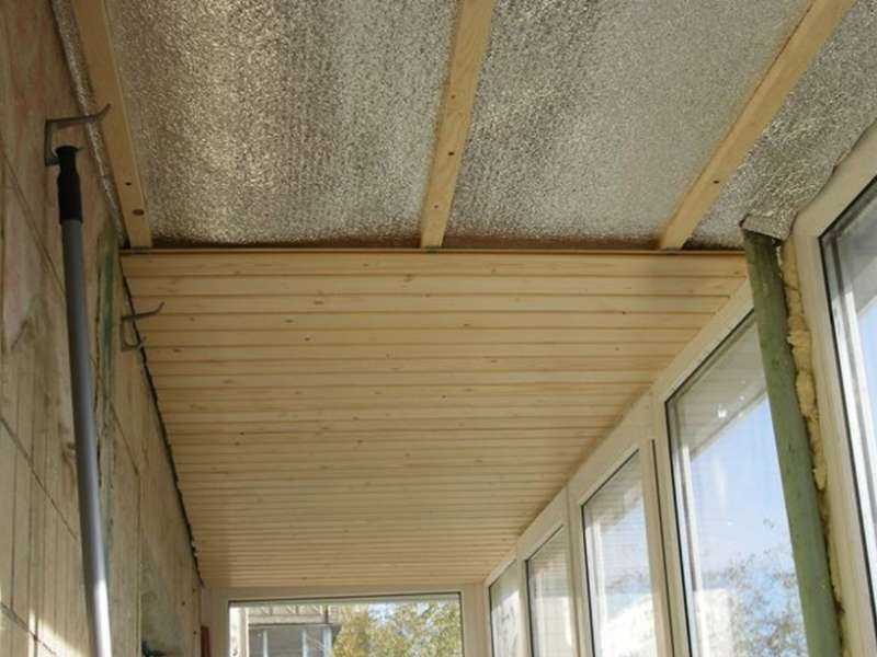 Правильное утепление потолка на лоджии или балконе