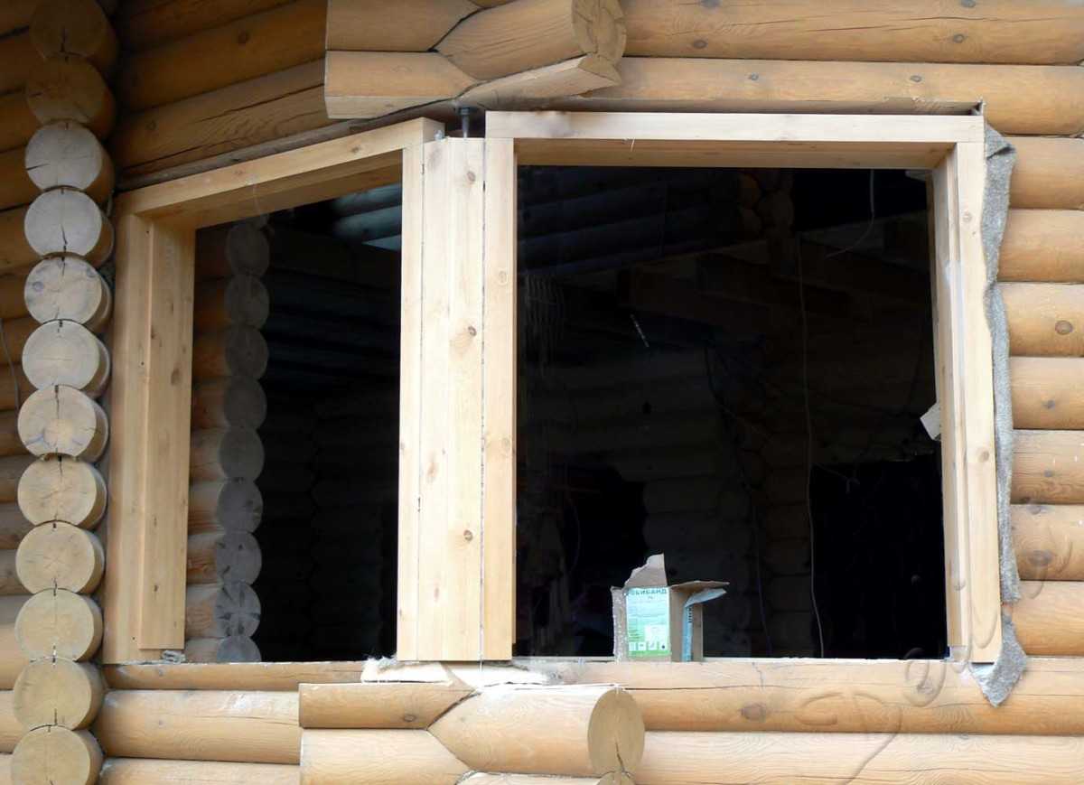 Монтаж окосячки окон и дверей в деревянном доме