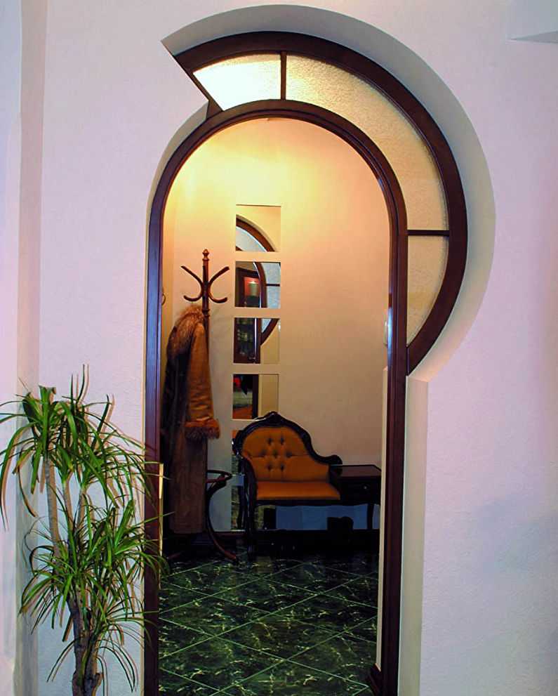 Варианты декоративных арок для межкомнатного дверного проема Круглые и прямоугольные Из дерева камня пластика пенопласта Готовые и сборные накладки