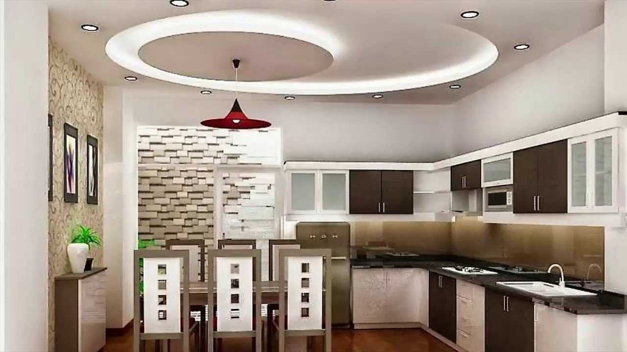 Дизайн потолка на кухне +50 фото примеров