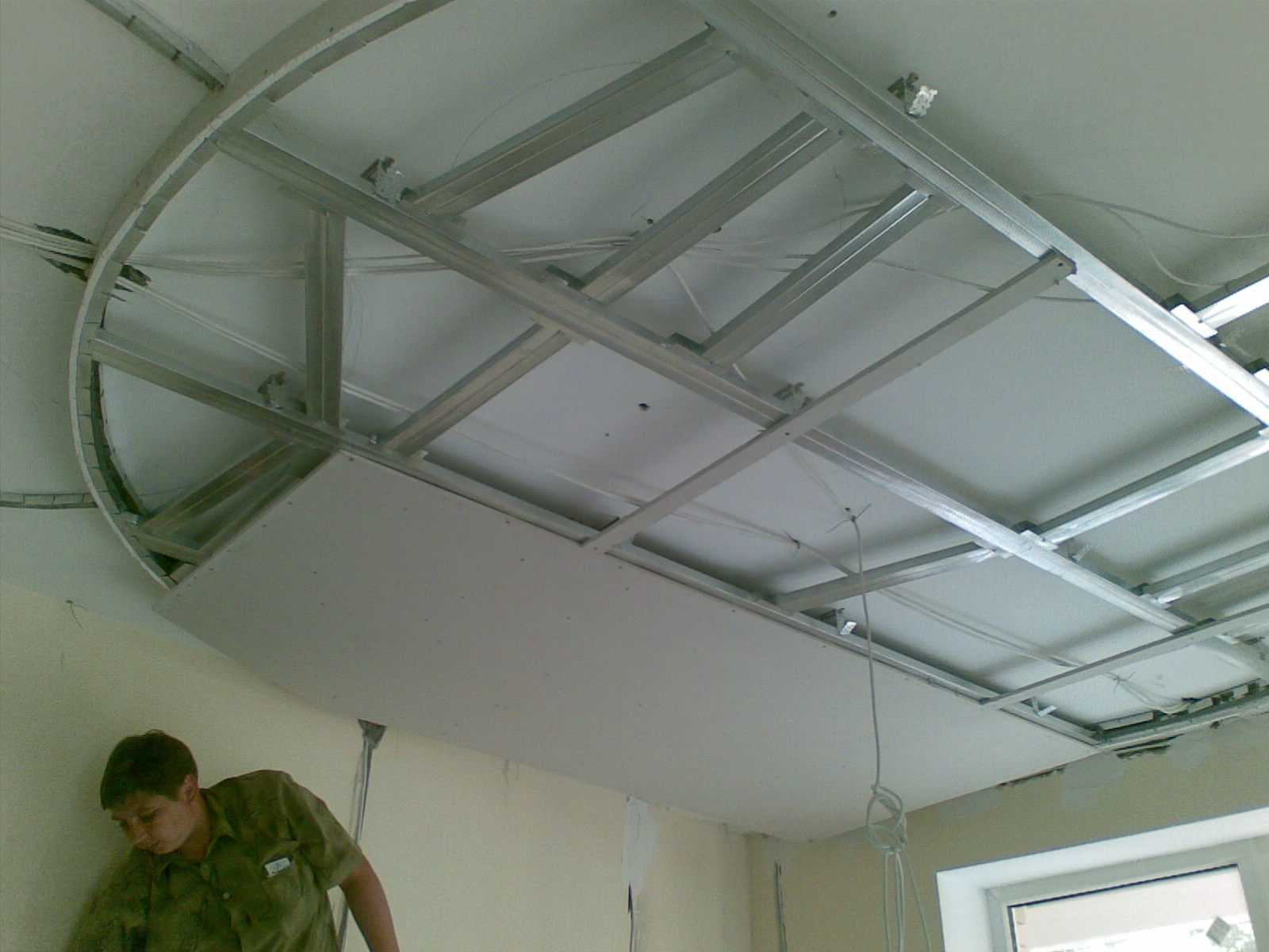 Как сделать потолок из гипсокартона пошаговая инструкция