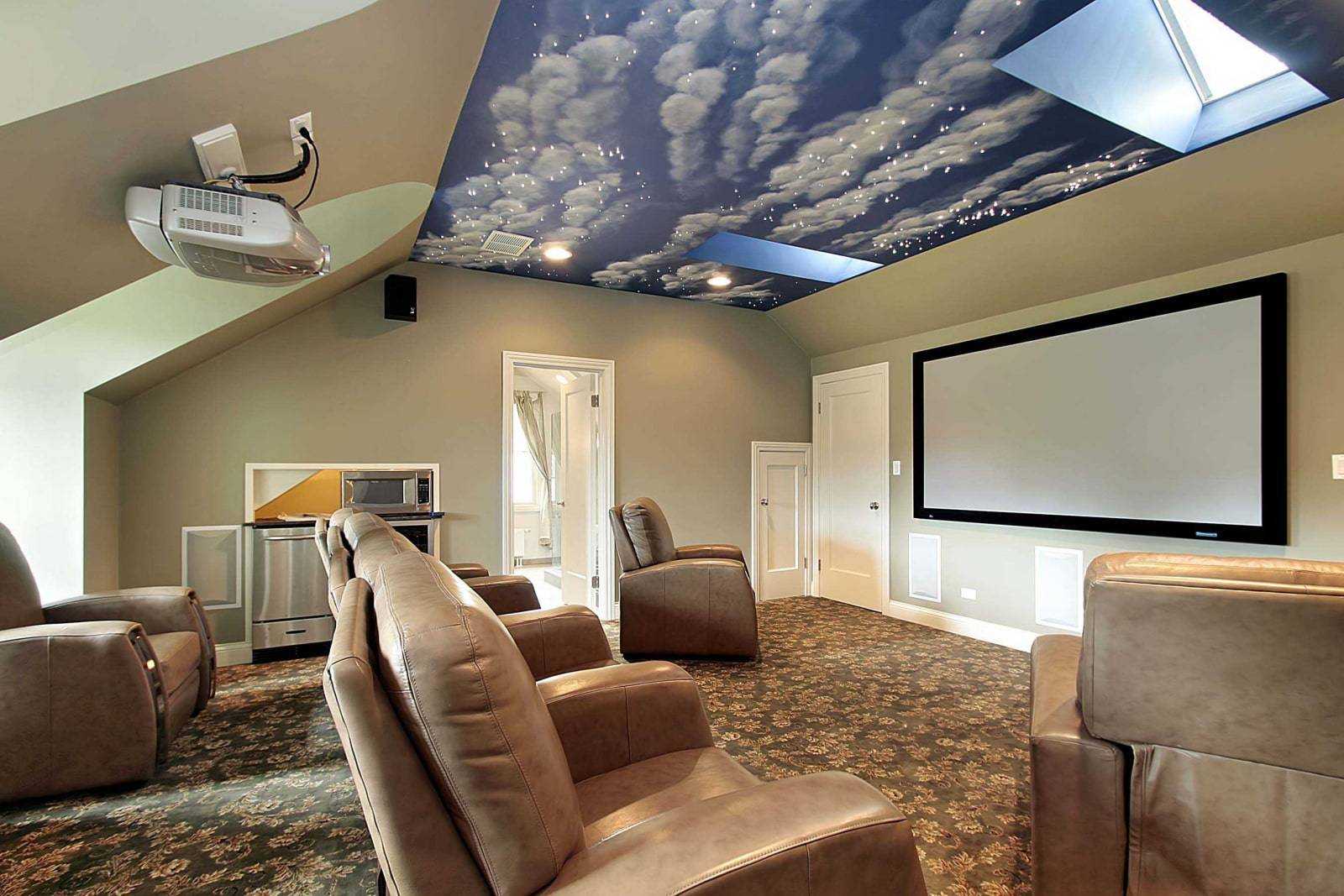 Натяжной потолок в спальне: идеи дизайна (90 фото)