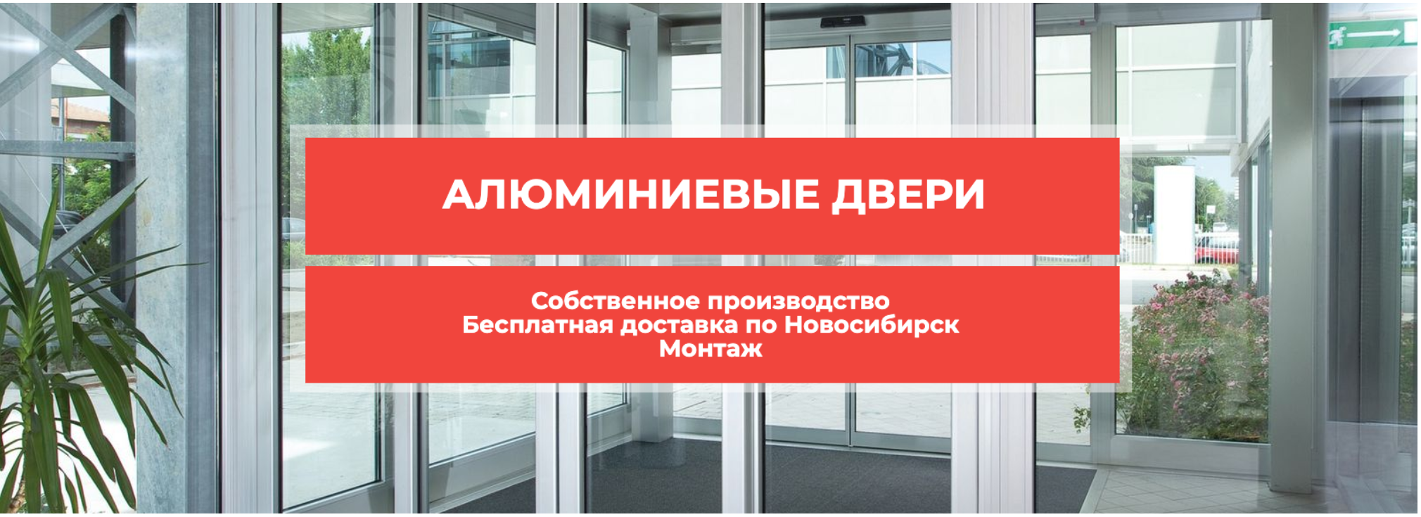 Входные алюминиевые двери