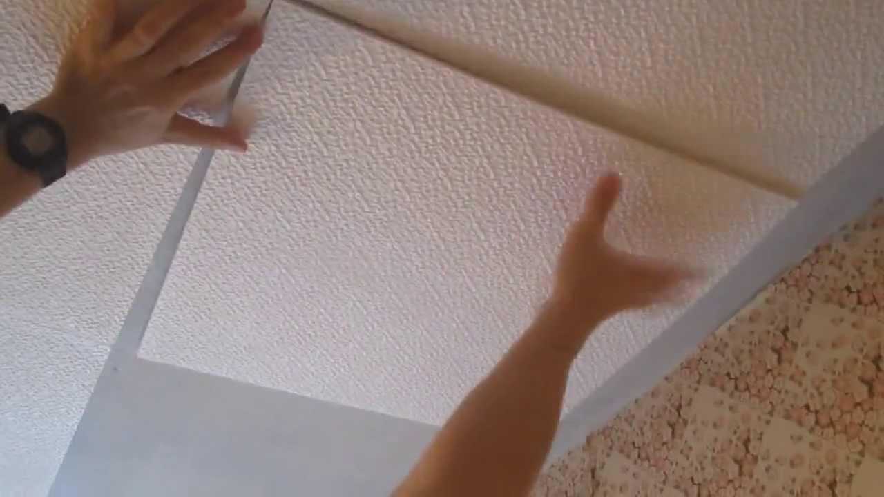 Как клеить потолочную плитку своими руками - инструкция, фото
