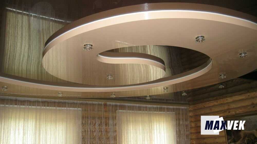 Многоуровневые натяжные потолки (39 фото): какие бывают конструкции и сколько ярусов позволяют сделать сложные разноуровневые профили в уровневом потолке, каковы варианты декора трехуровневых моделей