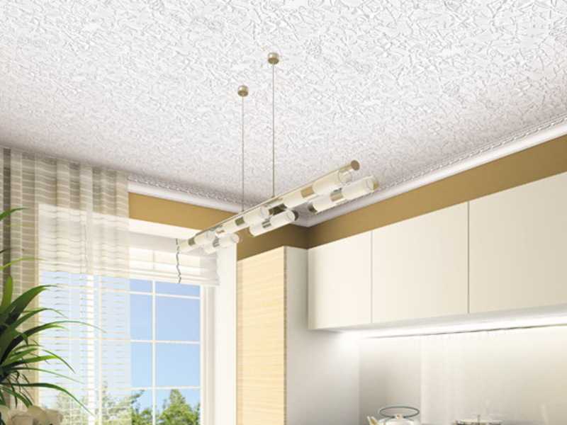 Пенопластовые плитки для потолка - современная отделка